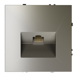 Розетка компьютерная RJ45 Cat.6 (UTP)
S70,  одинарная,   цвет - шелк,  пластмасса,  VLS060104,  Voltum
 - PULSAL.RU