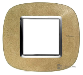 Рамка элипс
Axolute,  1 пост,   цвет - кожа песок,  горизонтальная,  кожа,  HB4802SLC,  BTicino
 - PULSAL.RU