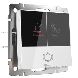 Кнопки для гостиничного номера "Не беспокоить / Убрать номер"
Alumax,  Split,  Slab,  Senso,  Baguette,  Acrylic,  Platinum,  Elite,  Snabb,  Stream,  Flock,  Stark,  Fiore,  Favorit,  Diamant,  Aluminium,  Antik,  Metallic,  двухклавишный,  с индикацией,   цвет - белый,  пластмасса,  W1114601,  a054308,  Werkel
 - PULSAL.RU