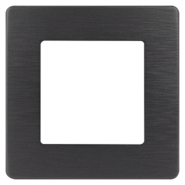Рамка Сатин
Эра 12,  1 пост,   цвет - графит сатин,  вертикальная,  горизонтальная,  пластмасса,  Б0052505,  12-5101-12,  ЭРА
 - PULSAL.RU