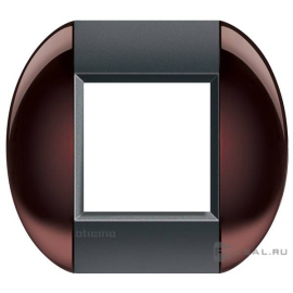 Рамка овальная
LivingLight,  1 пост,   цвет - бордовый,  горизонтальная,  пластмасса,  LNB4802TW,  BTicino
 - PULSAL.RU