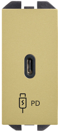 Зарядка USB type-C, 20 Вт с быстрой зарядкой QC PD
Simon 270,  USB type-C 5V,  одинарная,   цвет - бронза матовая,  пластмасса,  20000382-097,  Simon
 - PULSAL.RU