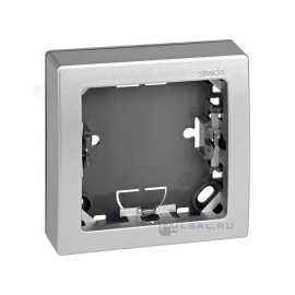 Рамка-корпус накладного монтажа
Simon 73 Loft,  1 пост,   цвет - алюминий,  горизонтальная,  пластмасса,  73610-63,  Simon
 - PULSAL.RU