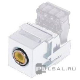 Разъем RCA (тип Keystone/AMP)
Barcelona,  Madrid,  San Sebastian,  Sevilla,  Toledo,  Vintage Wood,  Vintage Corinto,  Vintage Tapestry,  Vintage Porcelain,  Crystal De Luxe,  Siena,  Firenze,  Granada,  Emporio,  Sanremo,  Marco,  Belle Epoque,  San Sebastian Surface,  Roma Surface,  Smalto italiano,   цвет - белый,  пластмасса,  FD-310RSA-YL,  FEDE
 - PULSAL.RU