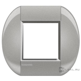Рамка овальная
LivingLight,  1 пост,   цвет - алюминий,  горизонтальная,  пластмасса,  LNB4802TE,  BTicino
 - PULSAL.RU