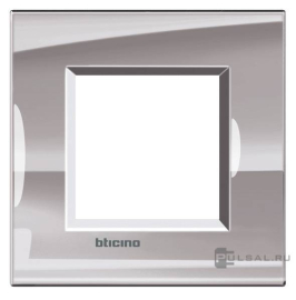 Рамка
LivingLight,  1 пост,   цвет - никель,  горизонтальная,  металл,  LNA4802NS,  BTicino
 - PULSAL.RU