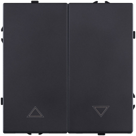 Выключатель для жалюзи
Eclipse,  без фиксации,  без подсветки,   цвет - черный матовый,  пластмасса,  EC-013BK,  Kollinger
 - PULSAL.RU