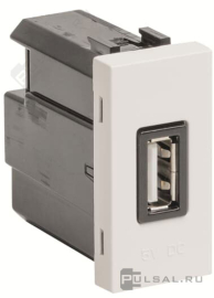 Зарядка USB-A, 2А
Zenit,  USB type-A 5V,  одинарная,   цвет - белый,  пластмасса,  N2185.2 BL,  2CLA218520N1101,  ABB
 - PULSAL.RU