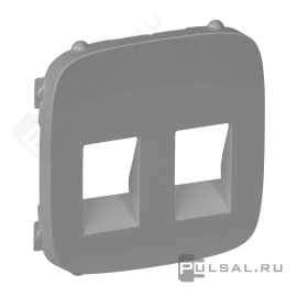 Накладка
Valena Allure,  2 пары,   цвет - алюминий,  пластмасса,  755377,  7 553 77,  Legrand
 - PULSAL.RU