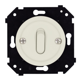 Кнопка Н.О клавишная
Шедель Бриз,  одноклавишный,   цвет - слоновая кость матовый,  пластмасса,  B3-220-211M-PB,  Bironi
 - PULSAL.RU