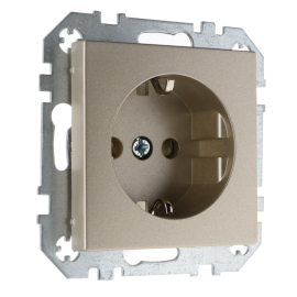Розетка
Epsilon,  Retro Liregus,  со шторками,  с заземлением,  одинарная,  безвинтовые клеммы,   цвет - шампань,  пластмасса,  IKL16-214-01.E/Ch,  28-3113,  LIREGUS
 - PULSAL.RU