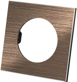 Рамка
Байкал,  1 пост,   цвет - бронзовый шлифованный алюминий,  вертикальная,  горизонтальная,  металл,  SQ1819-0460,  TDM
 - PULSAL.RU