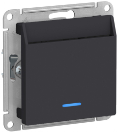 Переключатель карточный
Atlas Design Antique,  AtlasDesign Air,  Atlas Design,  с подсветкой,   цвет - карбон,  пластмасса,  ATN001067,  Schneider Electric
 - PULSAL.RU