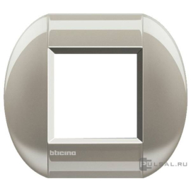 Рамка овальная
LivingLight,  1 пост,   цвет - титан,  горизонтальная,  металл,  LNB4802TC,  BTicino
 - PULSAL.RU