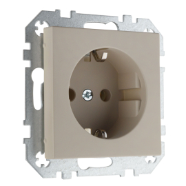 Розетка
Epsilon,  Retro Liregus,  без шторок,  с заземлением,  одинарная,  безвинтовые клеммы,   цвет - кремовый матовый,  пластмасса,  IKL16-204-01.R/ONC,  29-122,  LIREGUS
 - PULSAL.RU