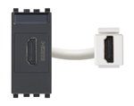 Розетка HDMI
Eikon EVO,  Eikon EXE,   цвет - антрацит серый,  пластмасса,  20346 VIM,  20346,  Vimar
 - PULSAL.RU