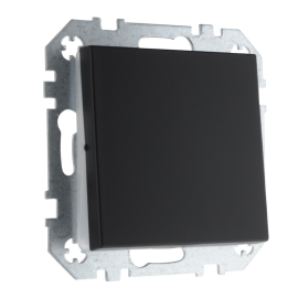 Выключатель
Epsilon,  Retro Liregus,  одноклавишный,  без подсветки,  с возможностью подсветки,   цвет - черный матовый,  пластмасса,  IJ1.10-203-01.R/SWM,  LIREGUS
 - PULSAL.RU