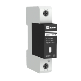 Ограничитель импульсных напряжений ОПВ-D/1P PROxima, 1 полюс, Класс 2, 5 кА, 10 кА, opv-d1, EKF - PULSAL.RU