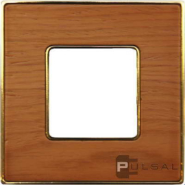 Рамка
Vintage Wood,  1 пост,   цвет - золото блестящее (bright gold), вишня,  вертикальная,  горизонтальная,  дерево,  металл,  FD01311COB,  FEDE
 - PULSAL.RU