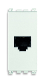 Розетка телефонная RJ11 6/4
Arke,  одинарная,   цвет - белый,  пластмасса,  19320.B VIM,  19320.B,  Vimar
 - PULSAL.RU