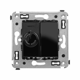 Светорегулятор (диммер) 60-800 Вт/ВА
Avanti,  поворотный,  лампы накаливания и галогенные 220В (R),  лампы с индукционным (обмоточным) трансформ.(L),   цвет - черный квадрат,  пластмасса,  4402133DKC,  DKC_4402133,  DKC
 - PULSAL.RU