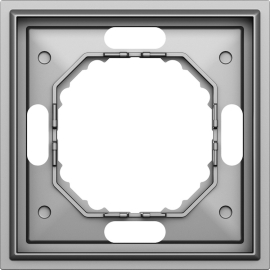 Рамка Podium 
S08,  1 пост,   цвет - сталь,  вертикальная,  горизонтальная,  пластмасса,  DS21137,  Donel
 - PULSAL.RU