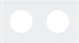 Рамка для розеток
GLARE,  2 поста,   цвет - белое стекло,  вертикальная,  горизонтальная,  стекло,  043835 ARL,  043835,  Аrlight
 - PULSAL.RU