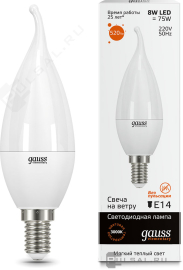 Лампа
светодиодная
Elementary,   цоколь - E14,   мощность - 8Вт,   световой поток - 520Лм,   цветовая температура - 3000К,  не диммируется,  34118,  Gauss - PULSAL.RU