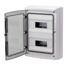 Щит (бокс) RAM base, RAM base, навесной, IP 41,  модулей - 24, пластмасса,  цвет - серый, RB24W6TGD, DKC - PULSAL.RU