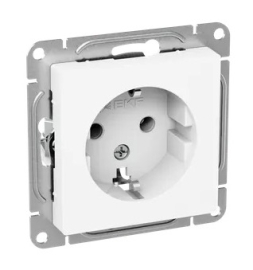 Розетка 
Epica,  без шторок,  с заземлением,  одинарная,  винтовые клеммы,   цвет - белый,  пластмасса,  UP1-SOW-110,  EKF
 - PULSAL.RU