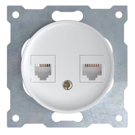 Розетка телефон + компьютер (RJ11 + RJ45)
Garda,  Florence,  двойная,   цвет - белый,  пластмасса,  1E20801300,  2172771,  OneKeyElectro
 - PULSAL.RU