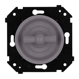 Переключатель
Шедель Бриз,   цвет - титан матовый,  пластмасса,  B3-201-26M,  Bironi
 - PULSAL.RU