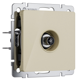 Розетка оконечная
Alumax,  Split,  Slab,  Senso,  Baguette,  Acrylic,  Platinum,  Elite,  Snabb,  Stream,  Flock,  Stark,  Fiore,  Favorit,  Diamant,  Aluminium,  Antik,  Metallic,  телевизионная (TV),  одинарная,   цвет - айвори акрил,  пластмасса,  W1183043,  a064065,  Werkel
 - PULSAL.RU