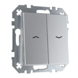 Выключатель для жалюзи
Epsilon,  Retro Liregus,  без фиксации,  без подсветки,   цвет - алюминий,  пластмасса,  IJZ.10-001-01.E/Mt,  LIREGUS
 - PULSAL.RU