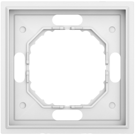 Рамка Podium 
S08,  1 пост,   цвет - белый матовый,  вертикальная,  горизонтальная,  пластмасса,  DS21133,  Donel
 - PULSAL.RU
