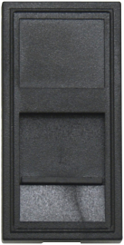 Розетка компьютерная RJ45 UTP
Лючки DDSB,  Лючки DFB,  одинарная,   цвет - черный матовый,  пластмасса,  DECF12ANM6,  Donel
 - PULSAL.RU