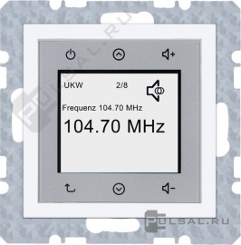 Стерео-радиоприемник Touch с RDS
S.1,   цвет - белый глянцевый,  пластмасса,  28848989,  2884 89 89,  Berker
 - PULSAL.RU