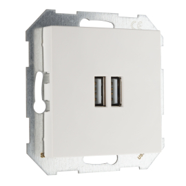 Розетка USB type-A+А, 3,4А
Epsilon,  Retro Liregus,  USB type-A 5V,  двойная,   цвет - белый матовый,  пластмасса,  IUK-2-01.R/WWM,  LIREGUS
 - PULSAL.RU