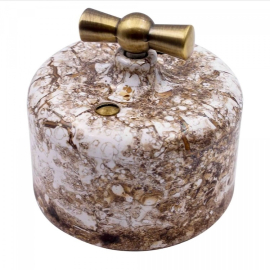 Выключатель
Ришелье,   цвет - мрамор,  фарфор / керамика,  R1-212-09,  Bironi
 - PULSAL.RU