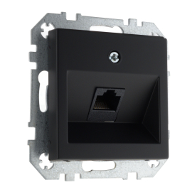 Розетка компьютерная RJ45 Cat.6 (UTP)
Epsilon,  Retro Liregus,  одинарная,   цвет - черный матовый,  пластмасса,  IKL-001-01.R/SWM,  LIREGUS
 - PULSAL.RU