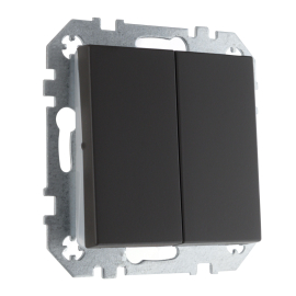 Кнопка Н.О.
Epsilon,  Retro Liregus,  двухклавишный,   цвет - черно-коричневый матовый,  пластмасса,  IIJ5.10-203-01.R/ON59,  LIREGUS
 - PULSAL.RU