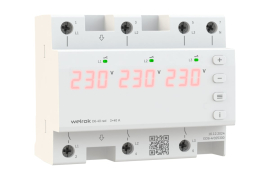 Реле напряжения 3P+N Relay welrok, 3НО, 63А, 220В AC, D6-63 red, Welrok - PULSAL.RU