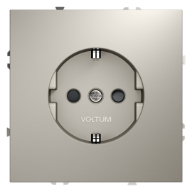 Розетка
S70,  со шторками,  с заземлением,  одинарная,  безвинтовые клеммы,   цвет - кашемир,  пластмасса,  VLS040203,  Voltum
 - PULSAL.RU