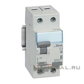 Выключатель дифференциального тока (УЗО) TX³, 2 полюса, 63А,  тип - AC, 30 мА403002, Legrand - PULSAL.RU