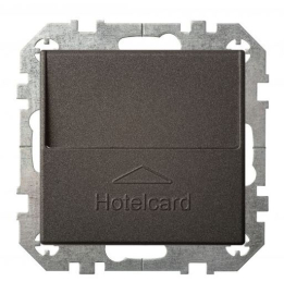 Выключатель карточный
Epsilon,  Retro Liregus,  с подсветкой,   цвет - антрацит,  пластмасса,  IVKJ2.10-204-01.E/J,  28-1102,  LIREGUS
 - PULSAL.RU