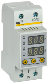 Реле напряжения с контролем тока 1P+N KARAT, 1НО, 32А, 220В AC, IVC21-1-32, IEK - PULSAL.RU