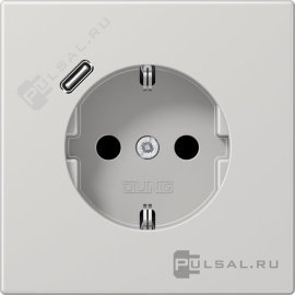 Розетка USB C с электрической розеткой
LS 990,  LS-design,  FD-design,  USB type-C 5V,  Электр. с USB,  одинарная,   цвет - светло-серый,  пластмасса,  LS1520-18CLG,  LS 1520-18 C LG,  JUNG
 - PULSAL.RU