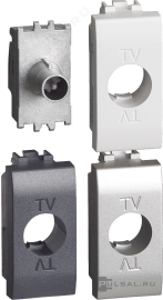 Розетка оконечная
LivingLight,  LivingLight AIR,  телевизионная (TV),  одинарная,   цвет - антрацит, алюминий, белый,  пластмасса,  LN4202P10,  BTicino
 - PULSAL.RU