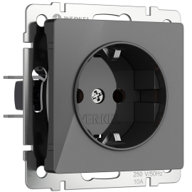 Розетка
Alumax,  Split,  Slab,  Senso,  Baguette,  Acrylic,  Platinum,  Elite,  Snabb,  Stream,  Flock,  Stark,  Fiore,  Favorit,  Diamant,  Aluminium,  Antik,  Metallic,  без шторок,  с заземлением,  одинарная,  винтовые клеммы,   цвет - графит акрил,  пластмасса,  W1171044,  a064090,  Werkel
 - PULSAL.RU