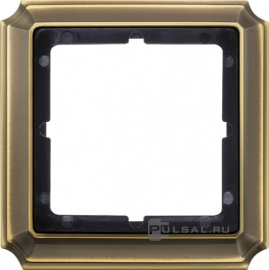 Рамка
Antique,  1 пост,   цвет - античная латунь,  вертикальная,  горизонтальная,  металл,  MTN483143,  MEG483143,  Merten
 - PULSAL.RU
